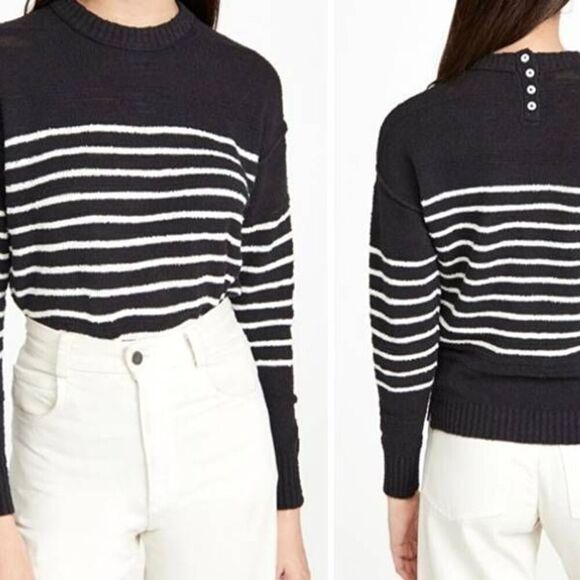 Alex Mill Scout Texture Stripe Sweater sz Large - Picture 1 of 5